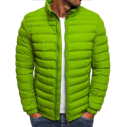 THE ALL-WEATHER PUFFER - Fluorescent Green / M - Jakke